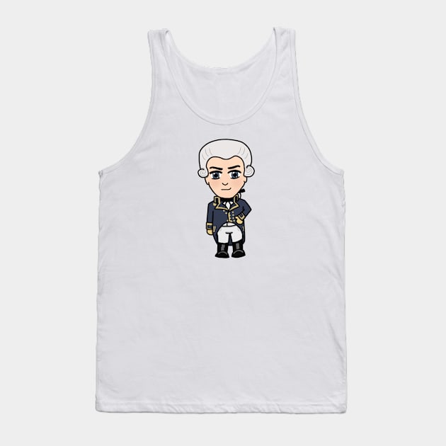 Chibi Marquis de la Fayette (Small Design) Tank Top by Aeriskate